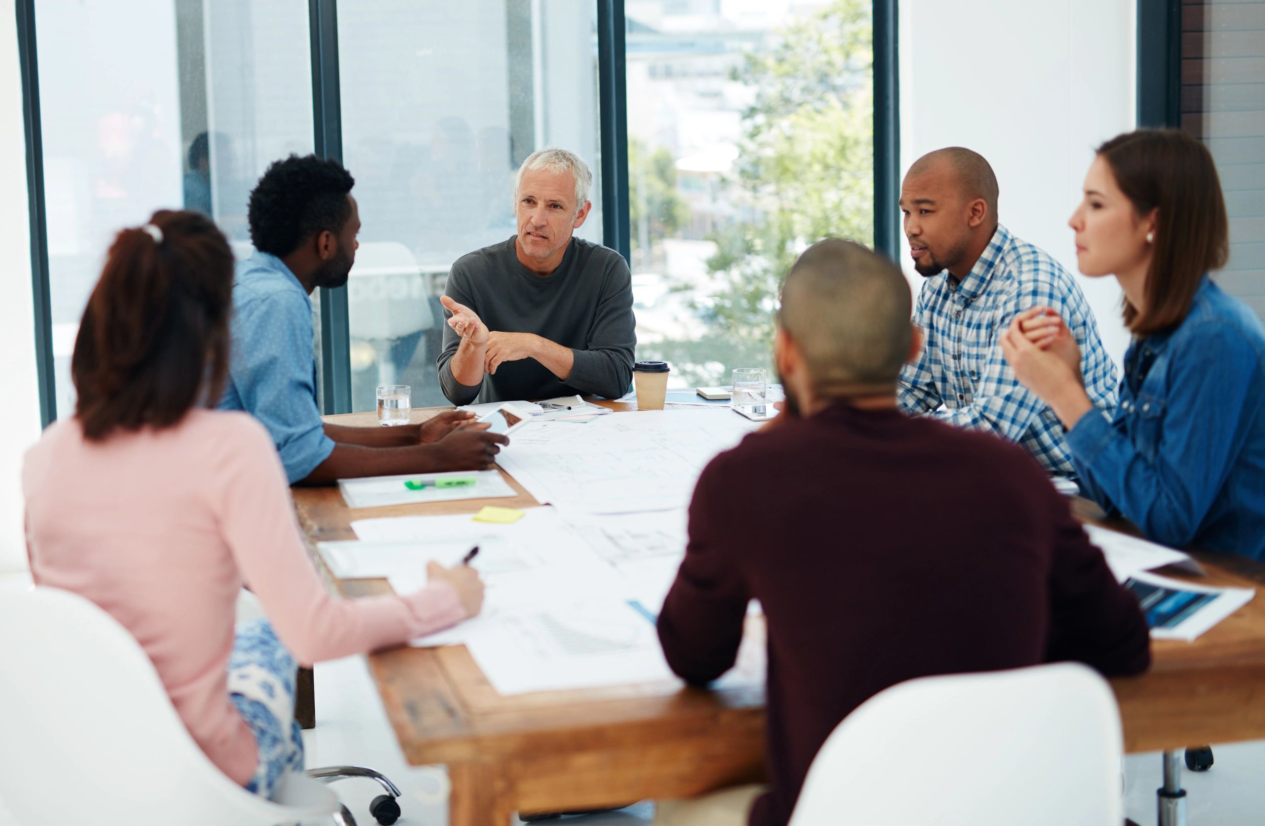 Business leadership team in a conference room