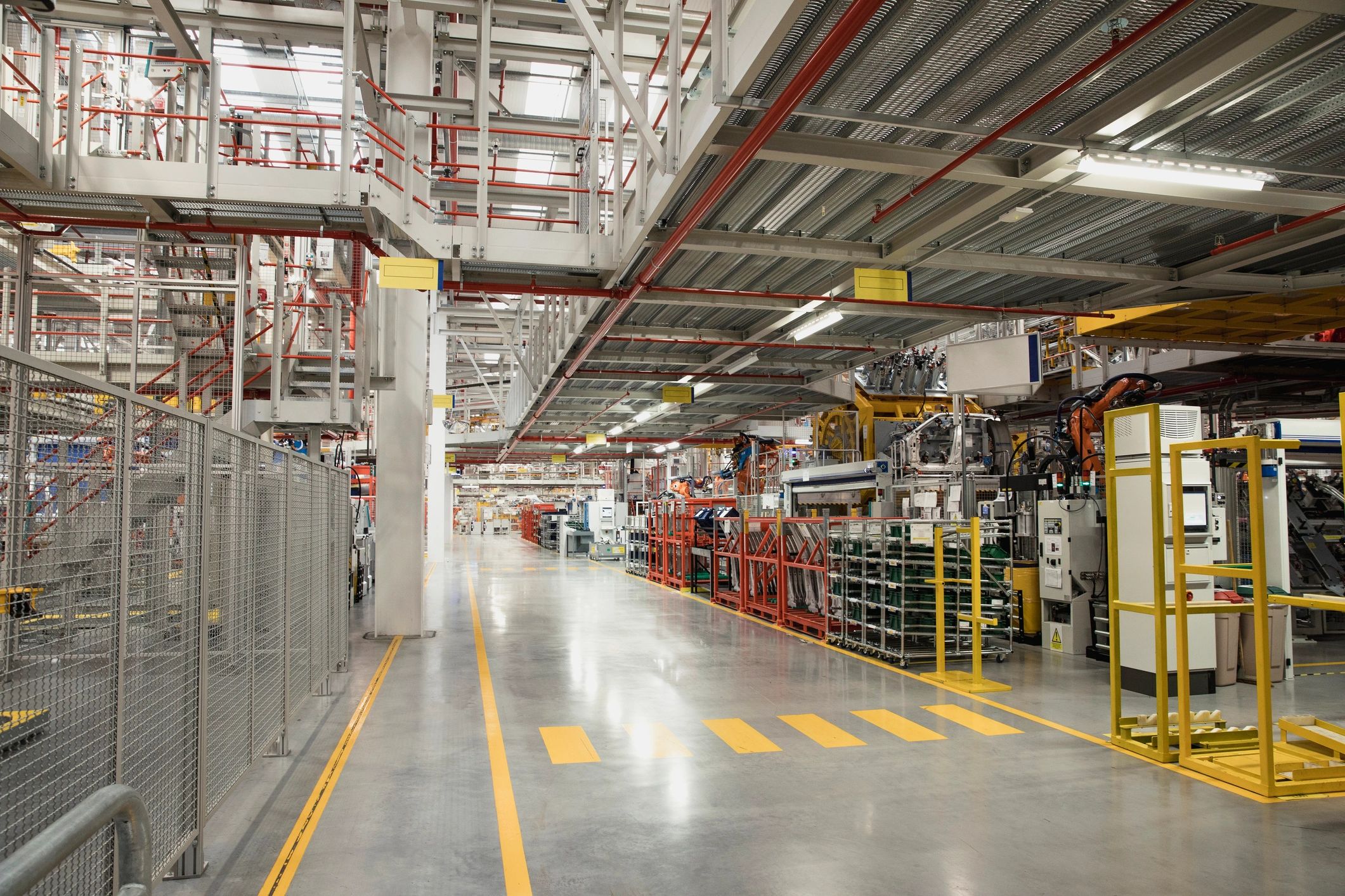 Manufacturing plant interior showing production environment