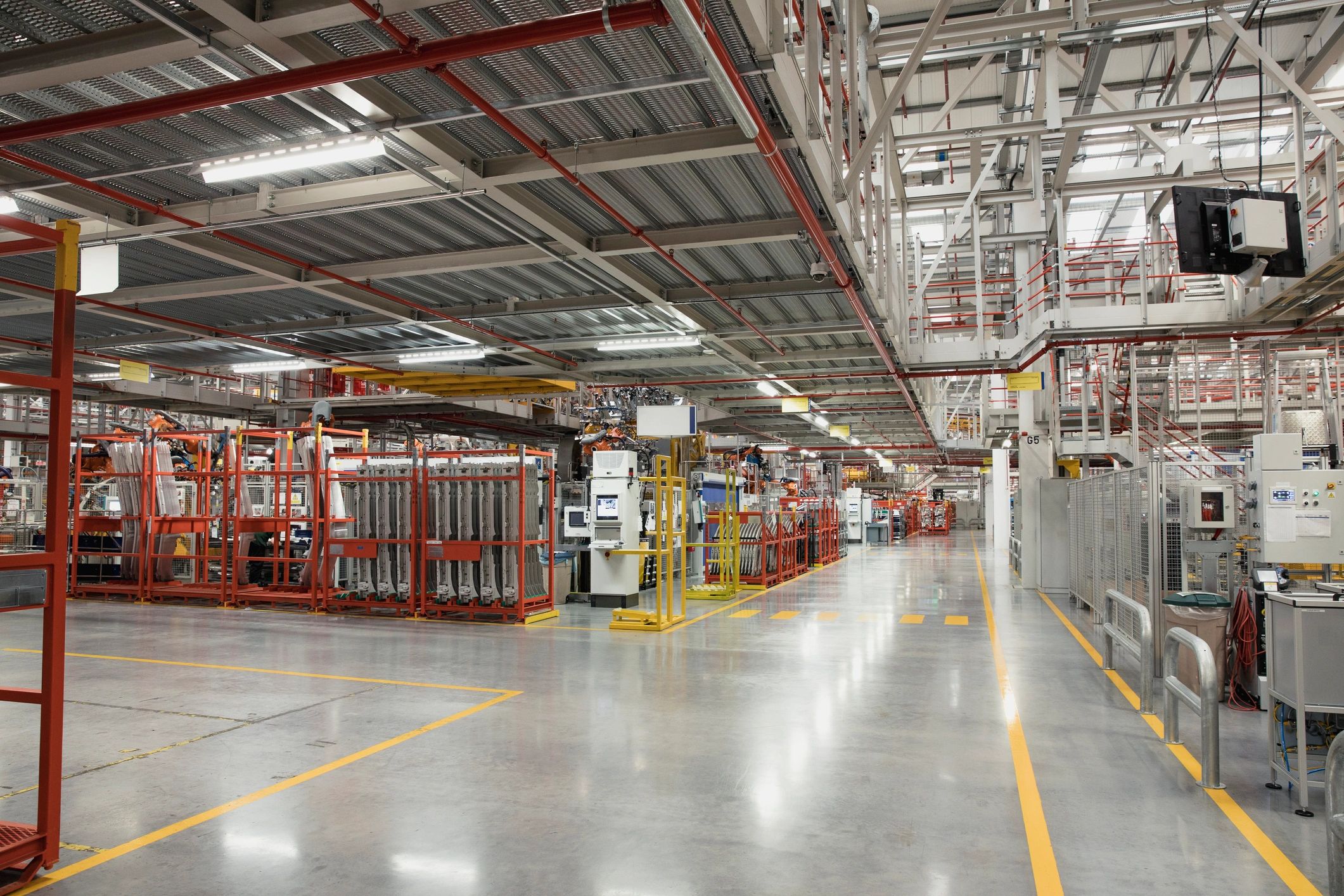Modern factory interior representing scalable operations